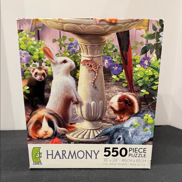 ceaco Other - 🔴3/$25🔴Ceaco Harmony 550 Piece Birdbath Puzzle